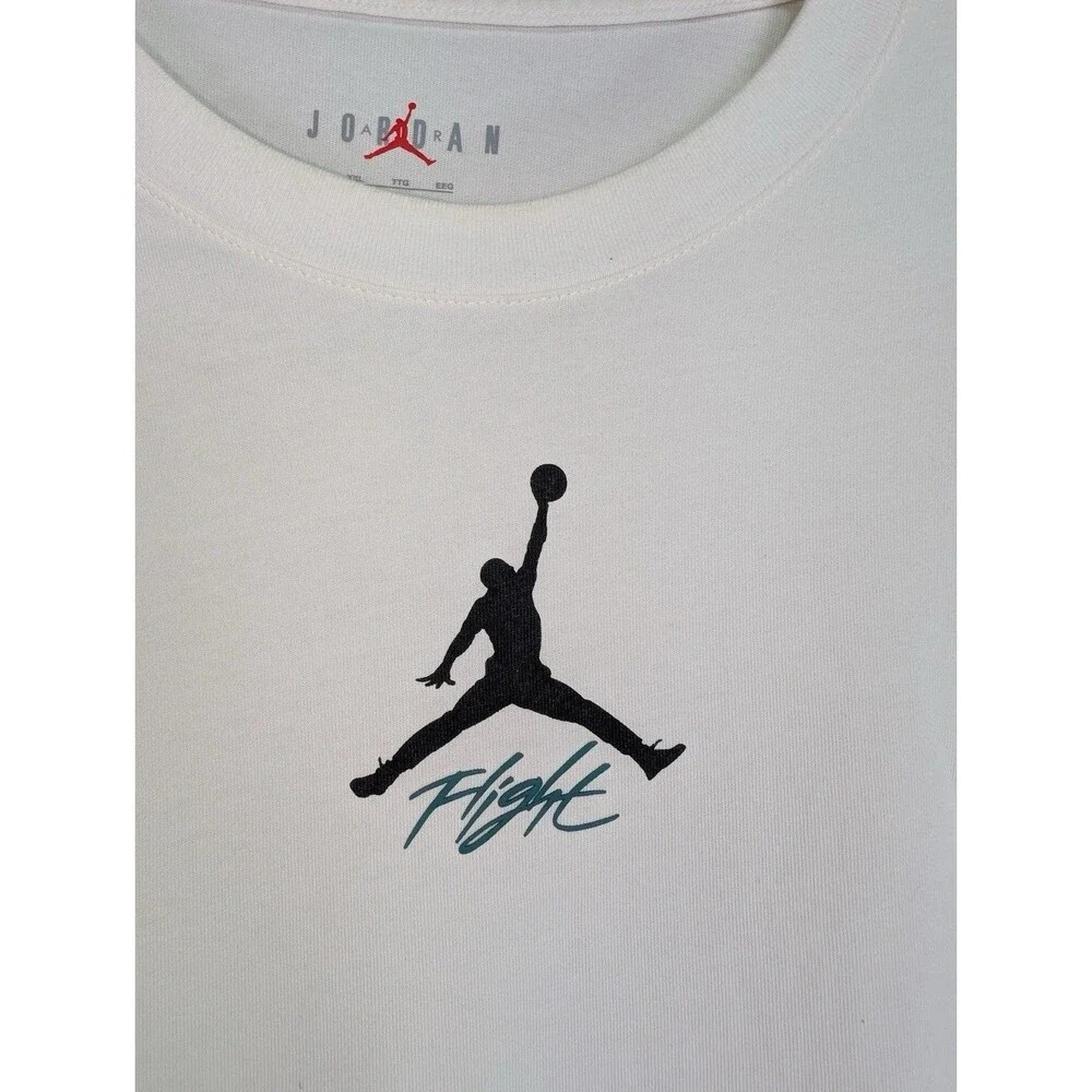 Jordan Flight Basketball Graphic T-Shirt White Size 2XL